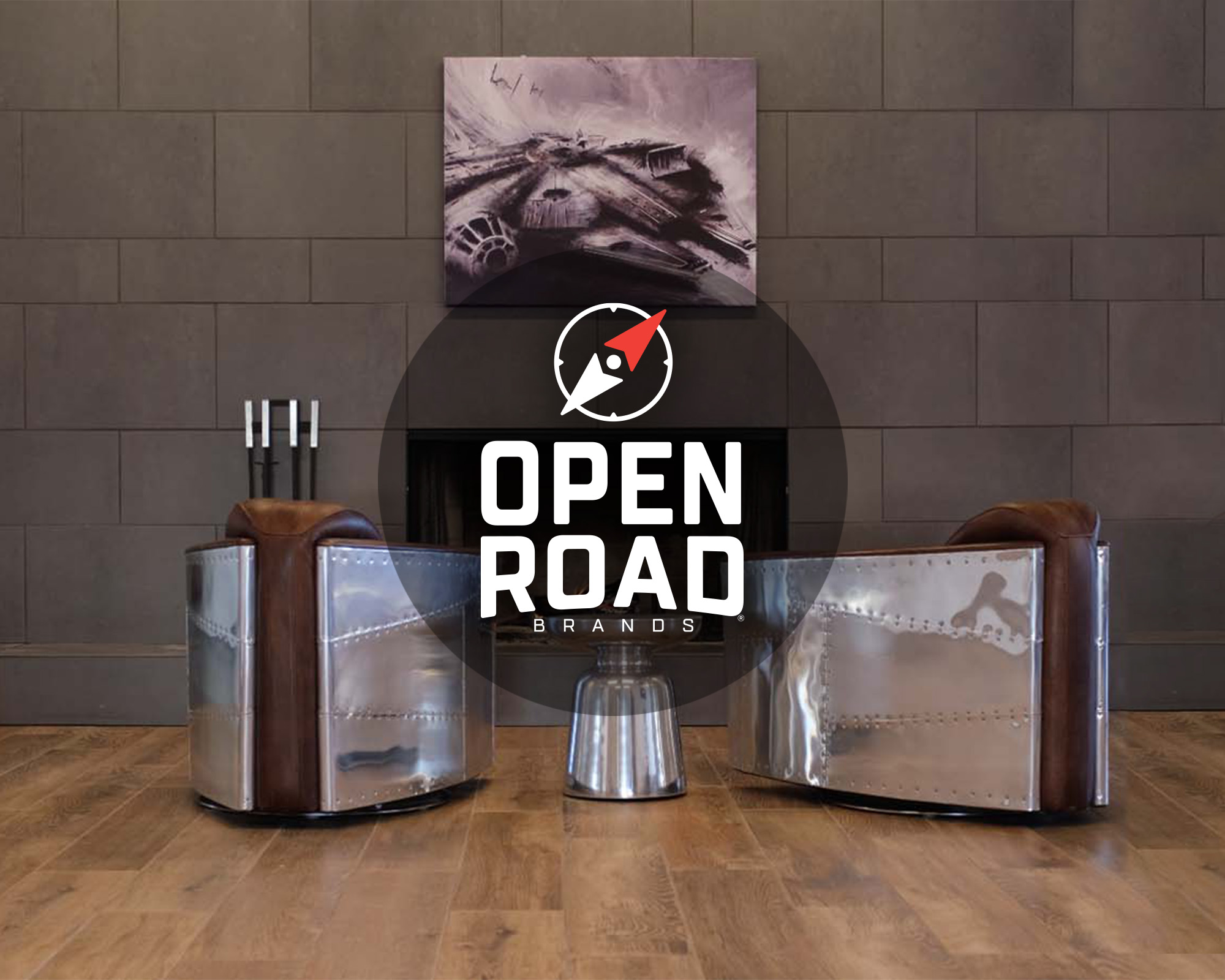 Open Road Brands Route 66, Tin Button, 24 L : Automotive